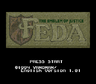 Screenshot Thumbnail / Media File 1 for Feda - The Emblem of Justice (Japan) [En by Magic Destiny+Stealth v1.01]